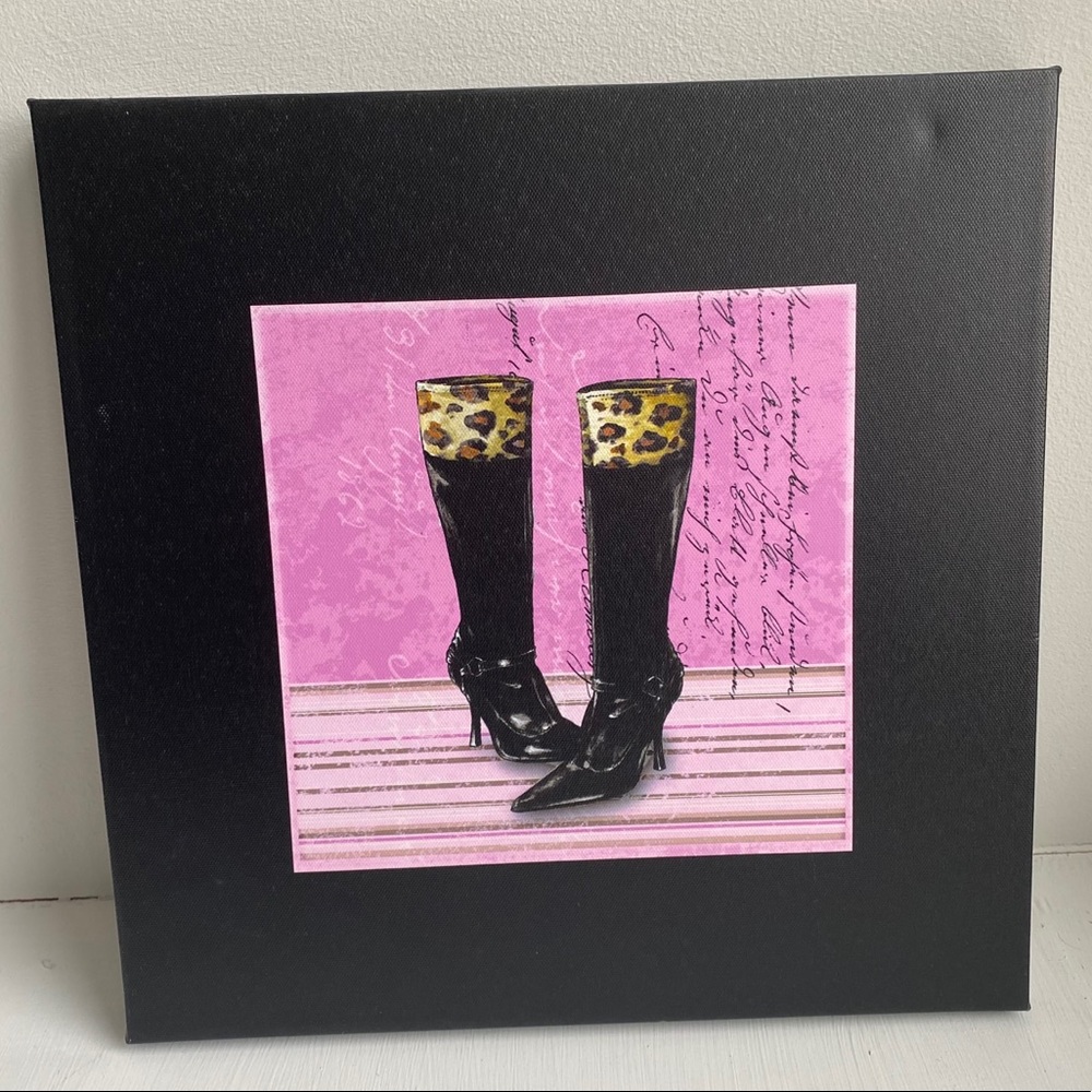 Leather boots picture/picture frame